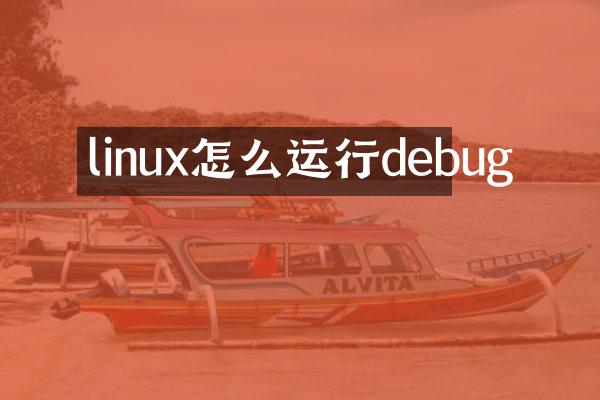 linux怎么运行debug