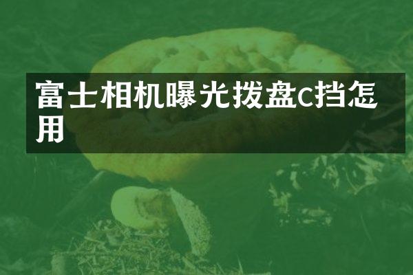 富士相机曝光拨盘c挡怎么用