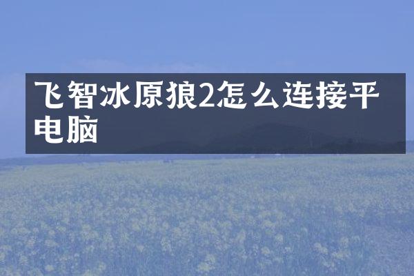 飞智冰原狼2怎么连接平板电脑
