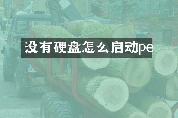 没有硬盘怎么启动pe