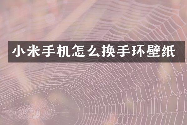 小米手机怎么换手环壁纸
