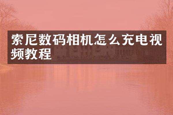 数码相机怎么充电视频教程