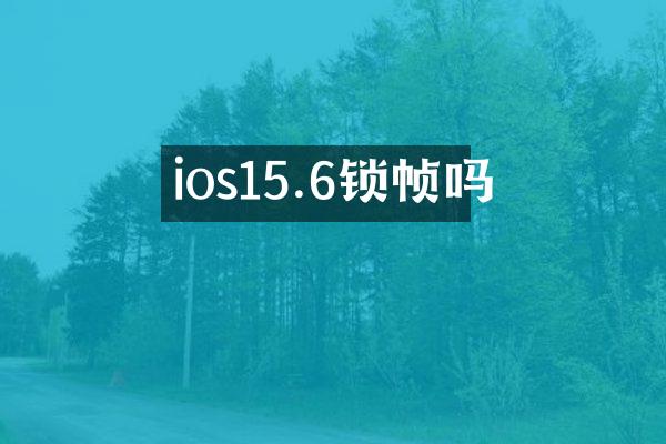 ios15.6锁帧吗