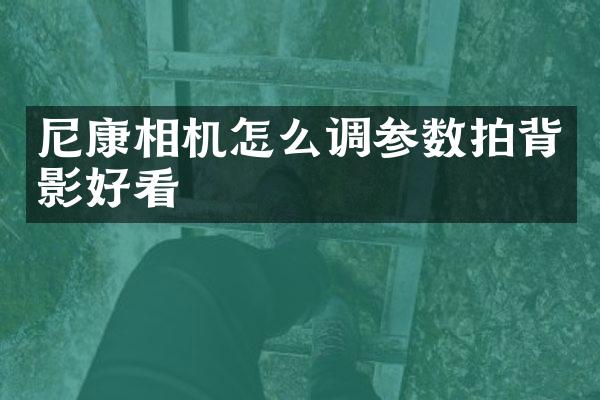 尼康相机怎么调参数拍背影好看