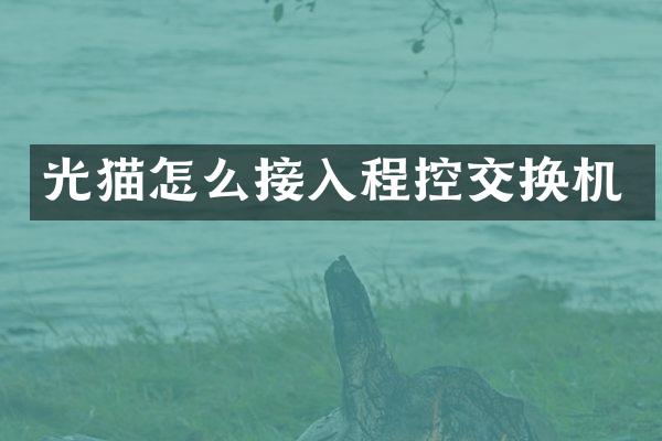 光猫怎么接入程控交换机