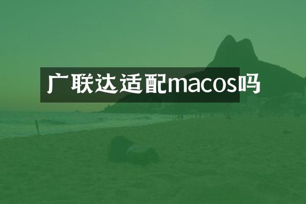 广联达适配macos吗