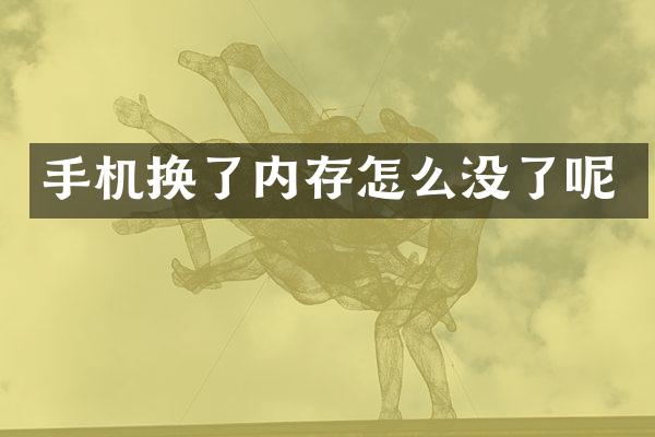 手机换了内存怎么没了呢