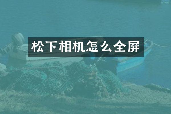 相机怎么全屏
