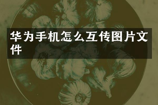 华为手机怎么互传图片文件