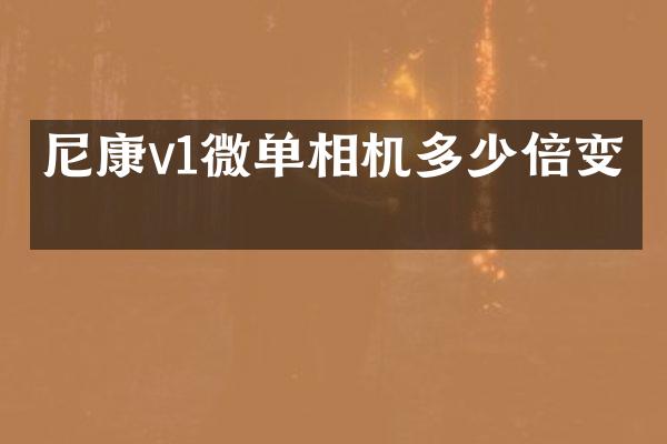 尼康v1微单相机多少倍变焦