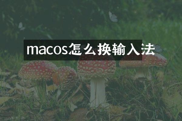 macos怎么换输入法