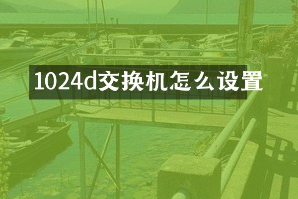 1024d交换机怎么设置