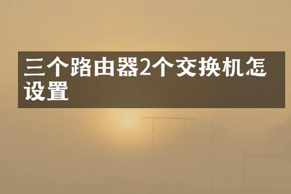 三个路由器2个交换机怎么设置