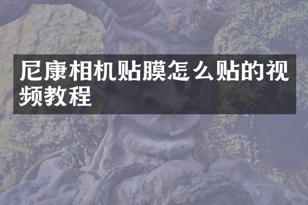 尼康相机贴膜怎么贴的视频教程