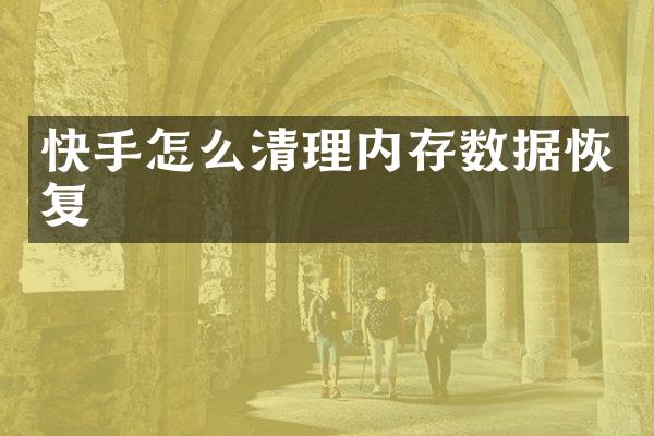 快手怎么清理内存数据恢复