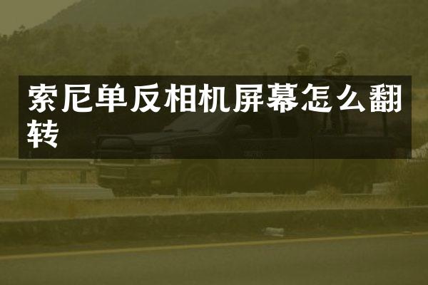 单反相机屏幕怎么翻转