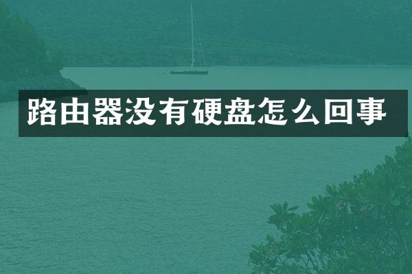 路由器没有硬盘怎么回事