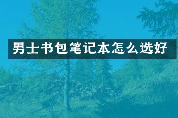 男士书包笔记本怎么选好