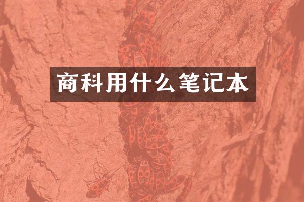 商科用什么笔记本