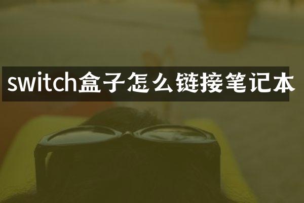 switch盒子怎么链接笔记本