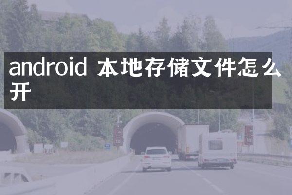 android 本地存储文件怎么打开