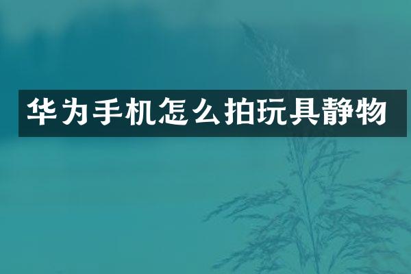 华为手机怎么拍玩具静物