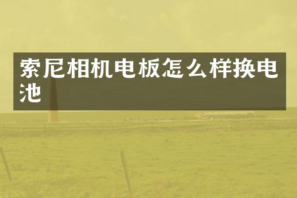 相机电板怎么样换电池