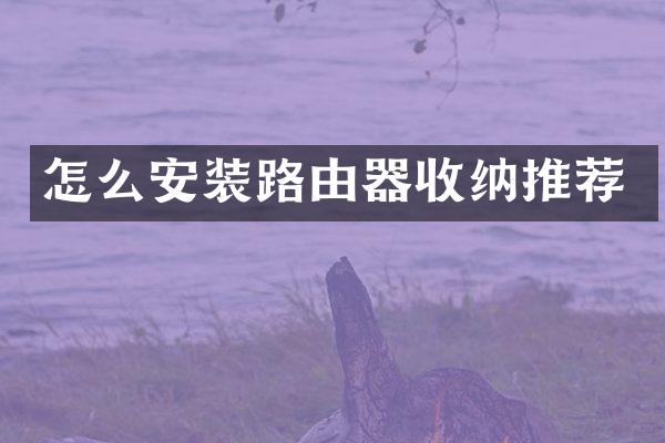 怎么安装路由器收纳推荐