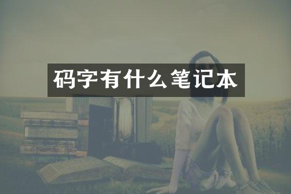 码字有什么笔记本