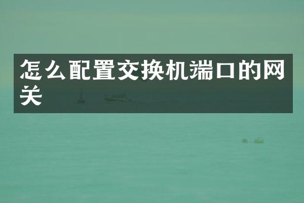 怎么配置交换机端口的网关