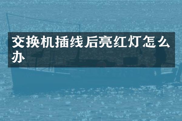交换机插线后亮红灯怎么办