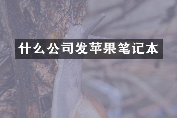 什么公司发苹果笔记本