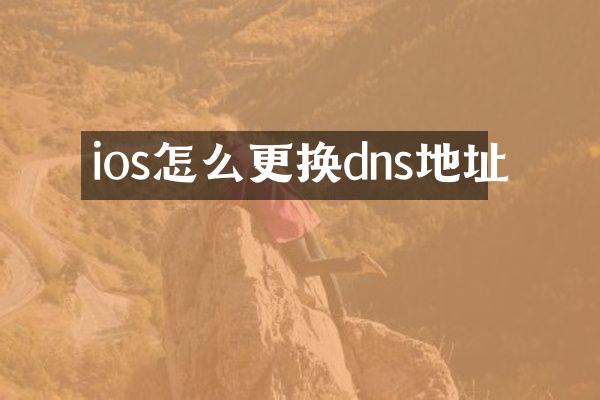 ios怎么更换dns地址