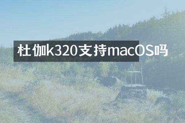 杜伽k320支持macOS吗