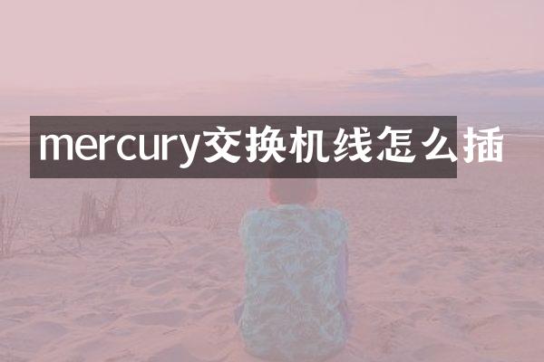mercury交换机线怎么插