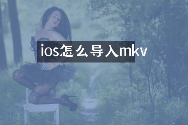 ios怎么导入mkv