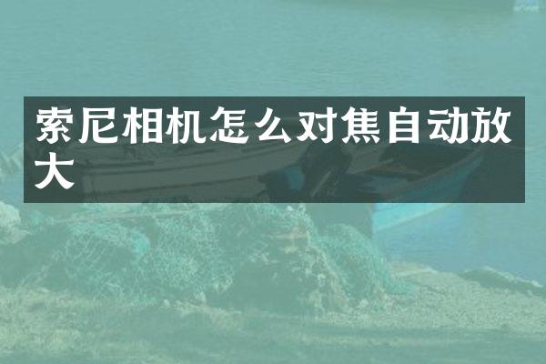 相机怎么对焦自动放大