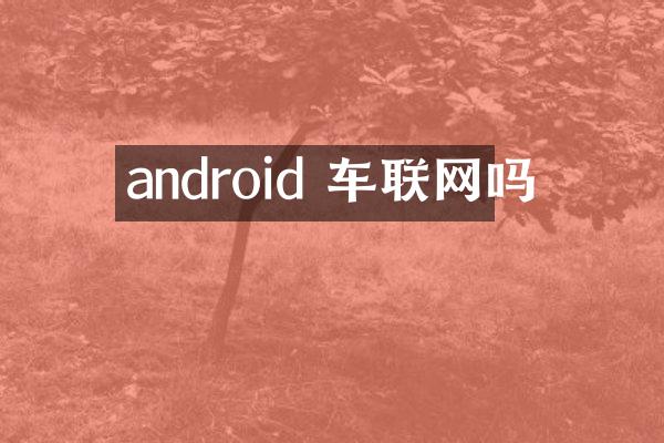 android 车联网吗