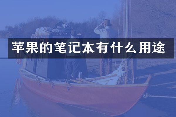 苹果的笔记本有什么用途