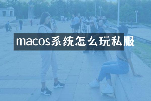 macos系统怎么玩