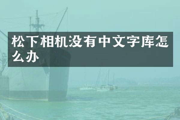 相机没有中文字库怎么办