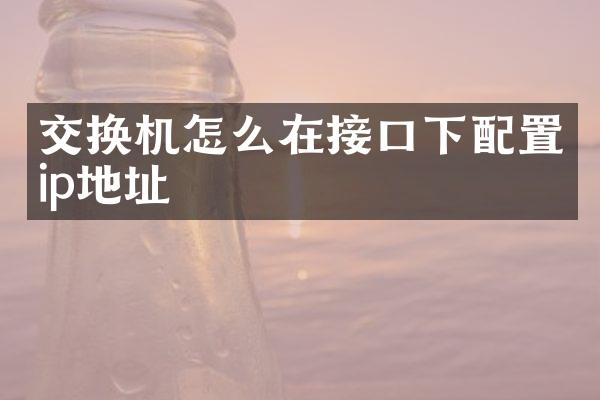 交换机怎么在接口下配置ip地址