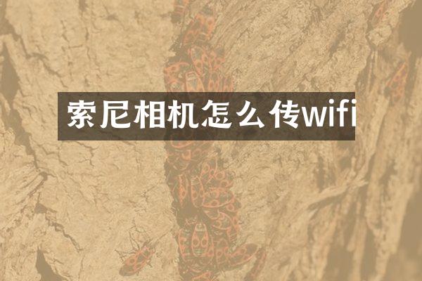 相机怎么传wifi