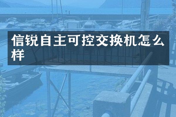 信锐自主可控交换机怎么样