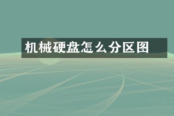 机械硬盘怎么分区图觧