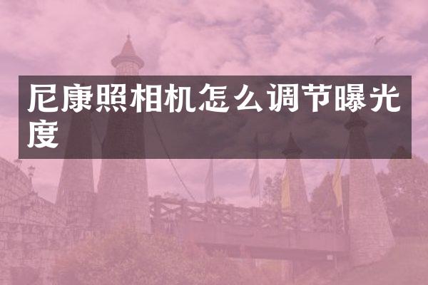 尼康照相机怎么调节曝光度