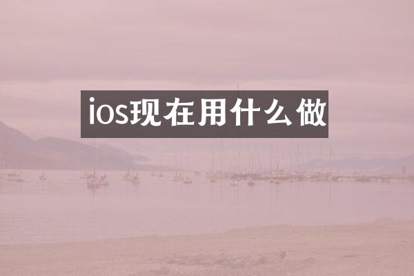 ios现在用什么做