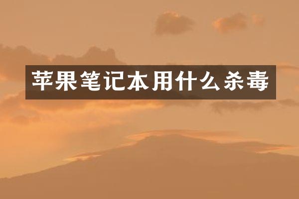苹果笔记本用什么