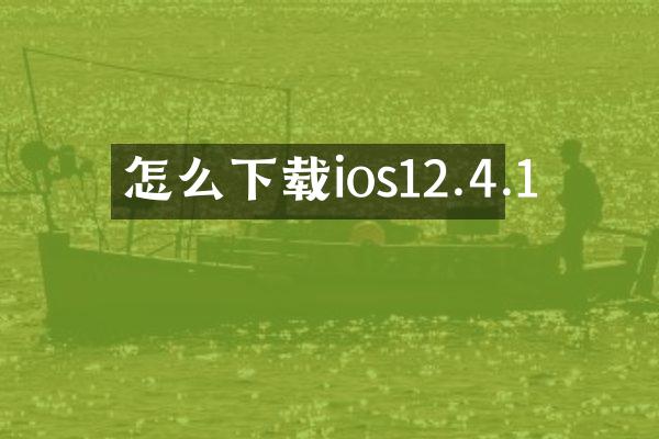怎么下载ios12.4.1