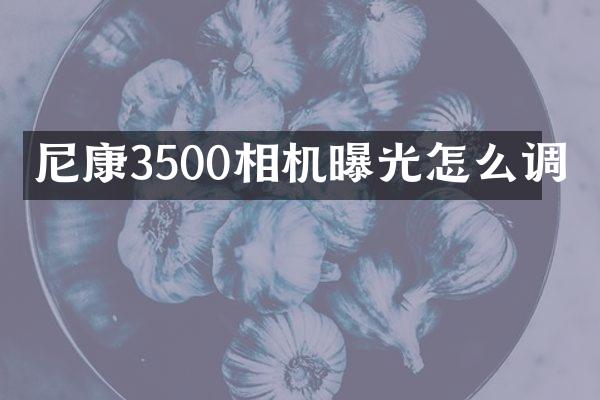 尼康3500相机曝光怎么调